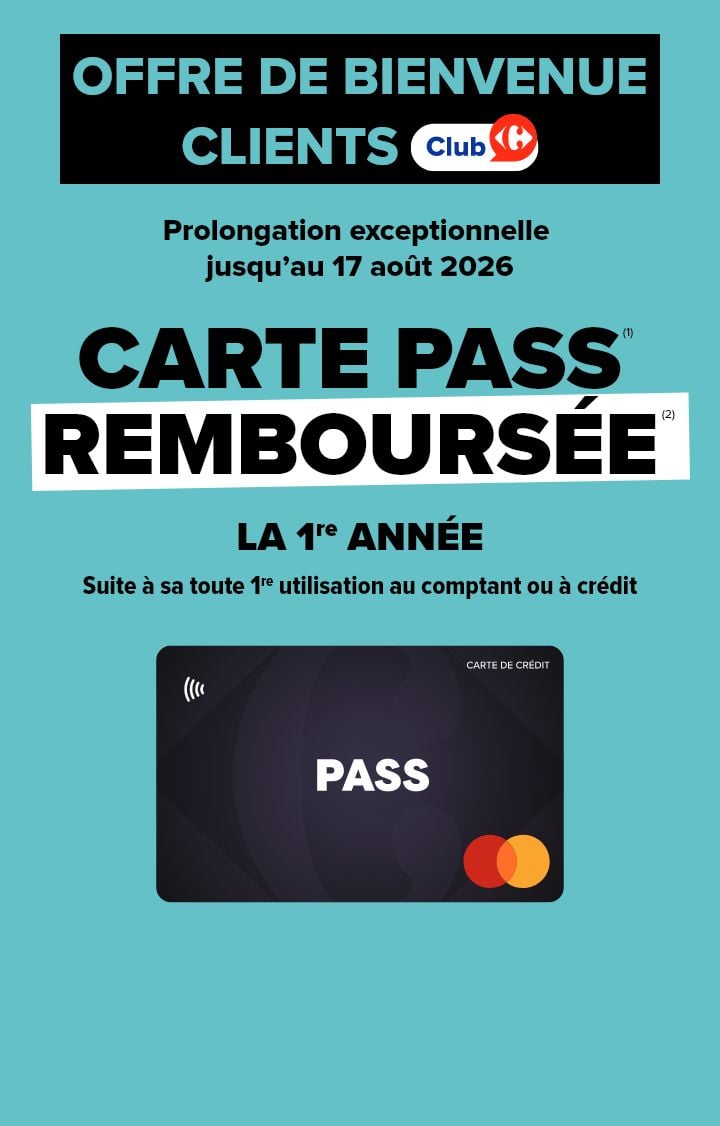 VOTRE CARTE PASS REMBOURSEE