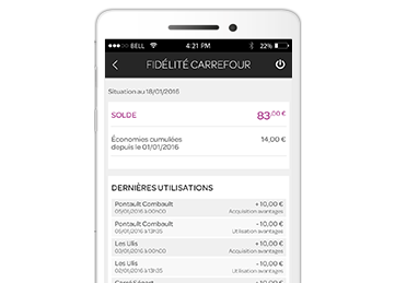 Consultez votre Cagnotte Fidélté Carrefour