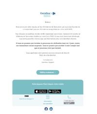 Email frauduleux, exemple 1 (agrandir, nouvel onglet)