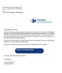 Email frauduleux, exemple 2 (agrandir, nouvel onglet)